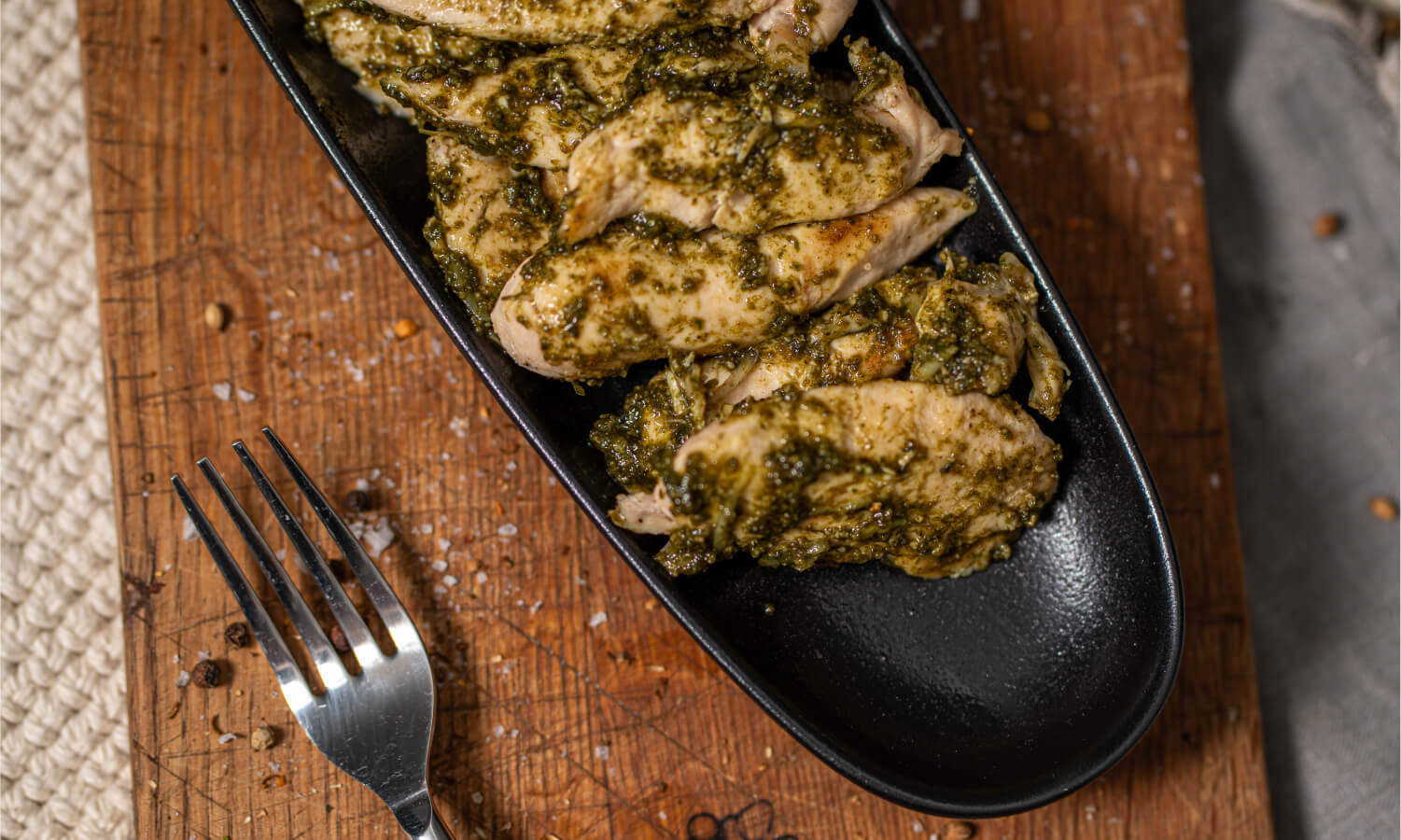 Pesto Chicken Breast Snacker - 100g